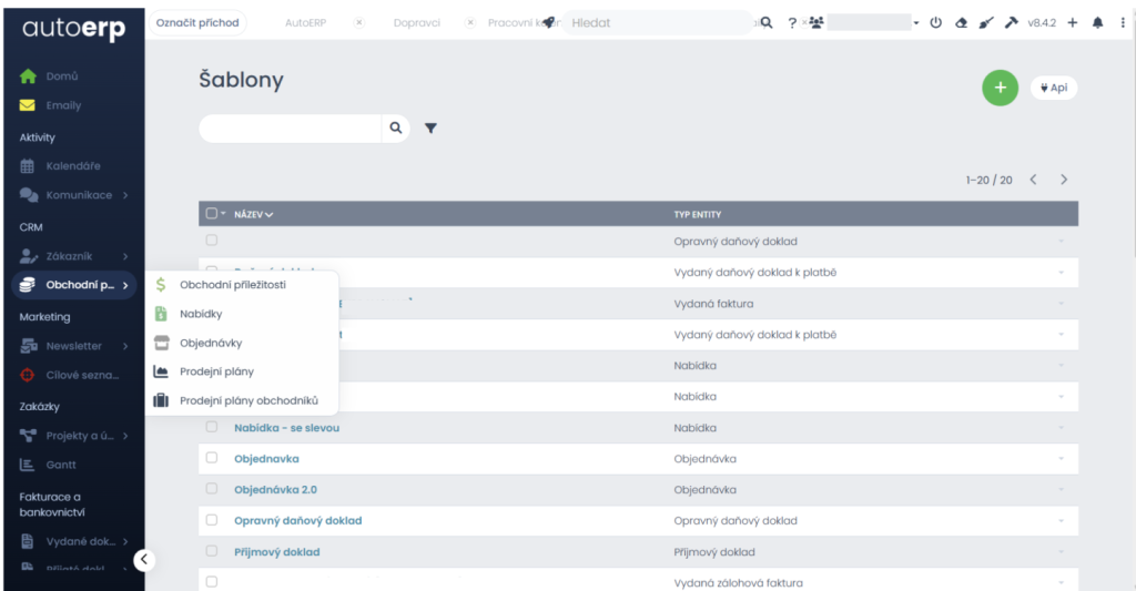 Nastavení týmu jako společnosti