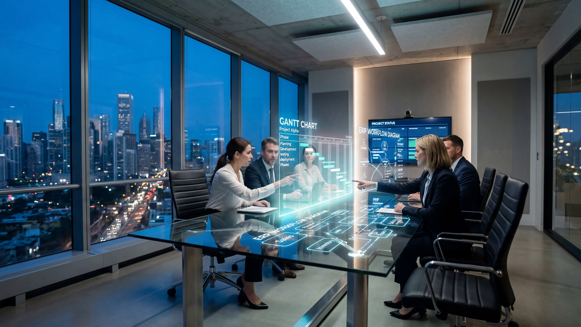 ERP systém s projektovým řízením a Ganttovým diagramem